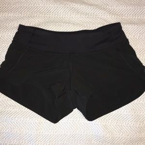 Lululemon Black Speed Shorts